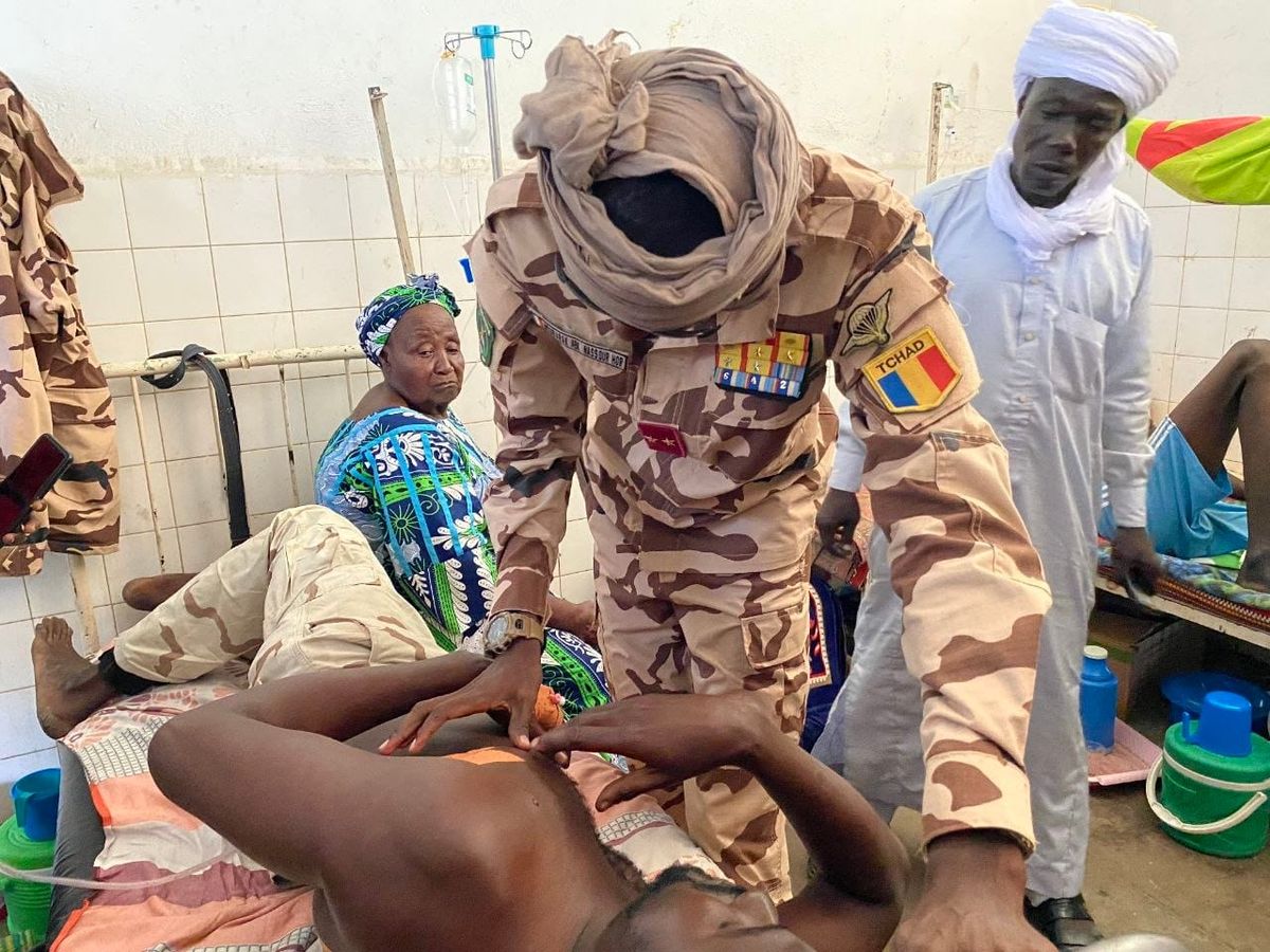 Soutien aux soldats blessés de Korbol : le général Moubarak Abakar Nassour Hor en visite