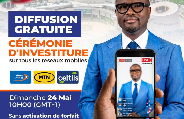 Cérémonie d&rsquo;investiture au Bénin : une diffusion inédite et gratuite pour tous