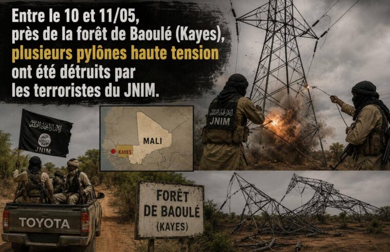 Coupures d&rsquo;électricité à Bamako : le JNIM frappe les infrastructures critiques du Mali