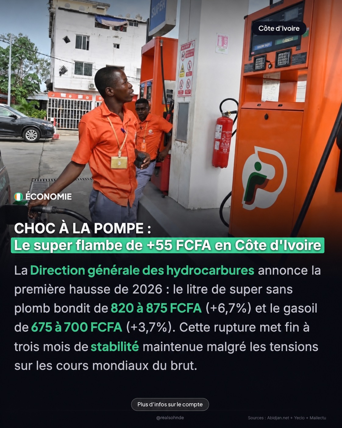 Disparité des prix des carburants : quand la Côte d&rsquo;Ivoire dépasse le Bénin