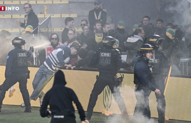 Dernier match de Ligue 1 à Nantes : pelouse envahie et rencontre annulée