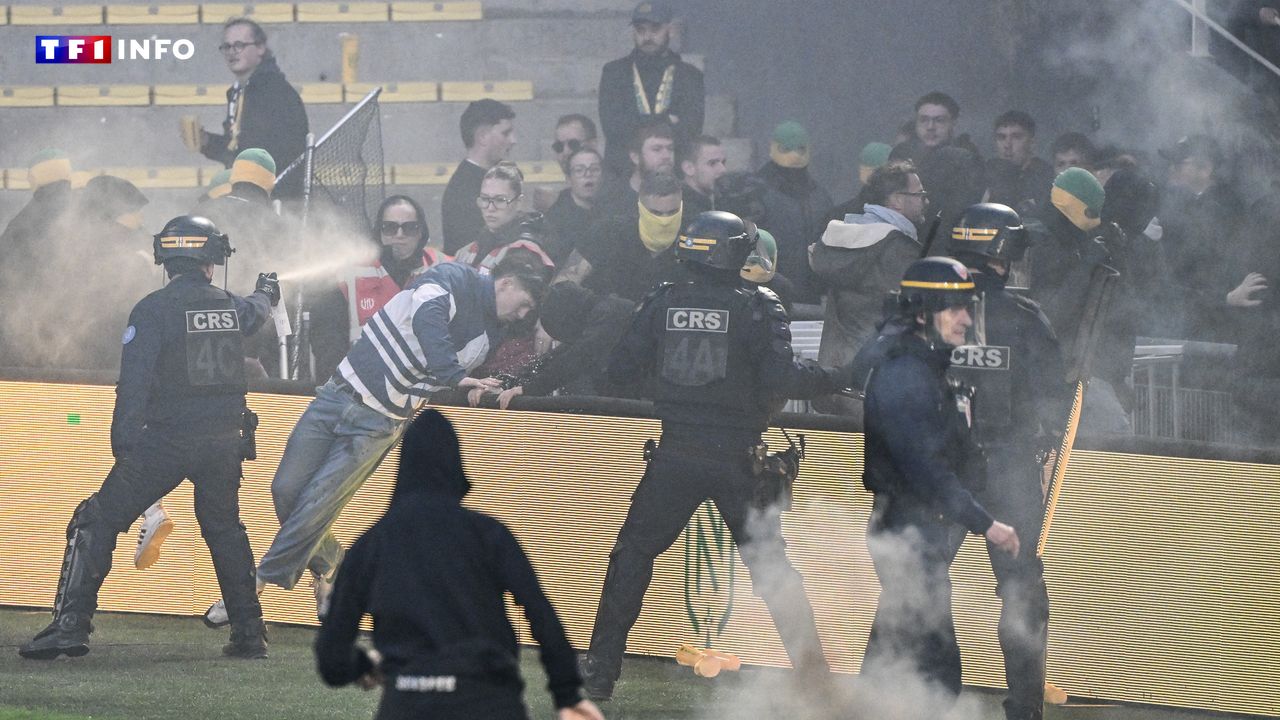 Dernier match de Ligue 1 à Nantes : pelouse envahie et rencontre annulée