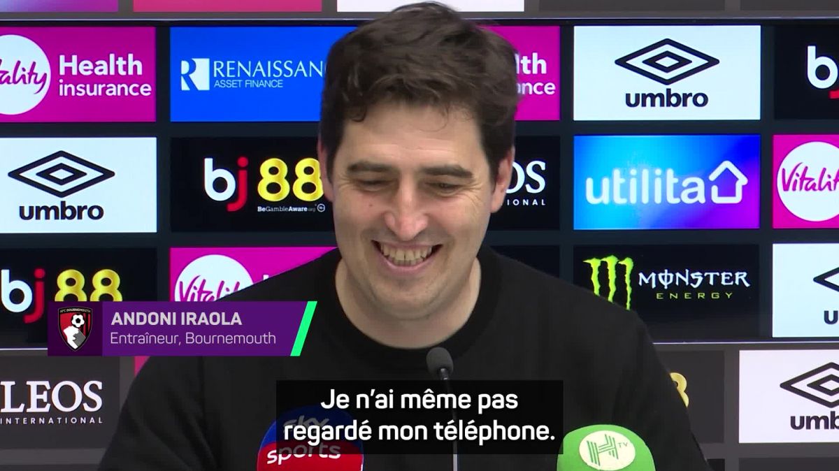 Football – trainer Andoni Iraola salue le titre d&rsquo;arsenal après son match nul avec manchester city
