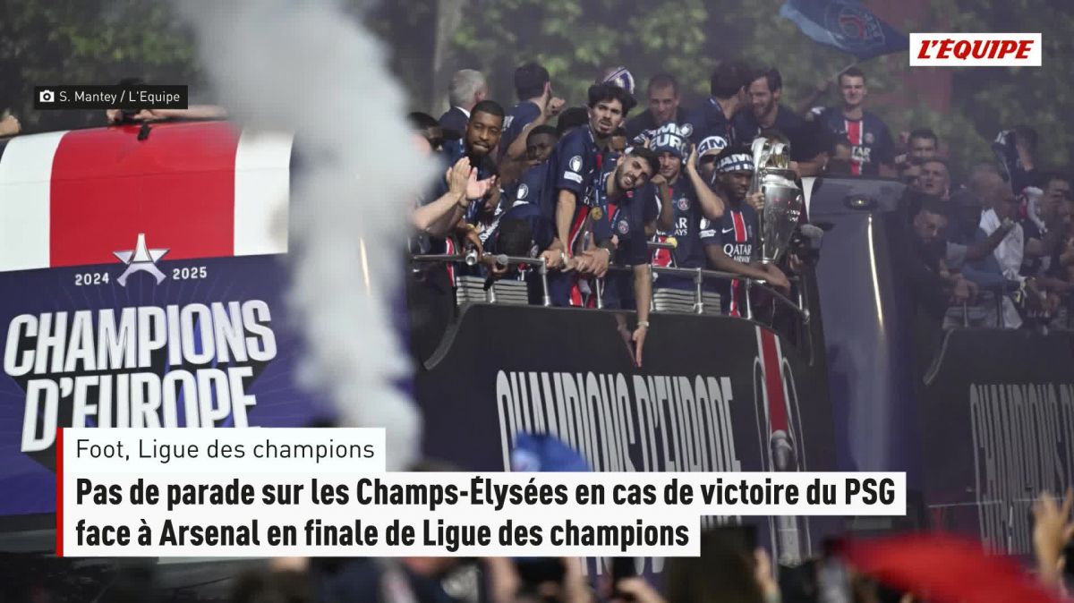 Pas de célébration sur les champs-élisées en cas de victoire du psg contre arsenal
