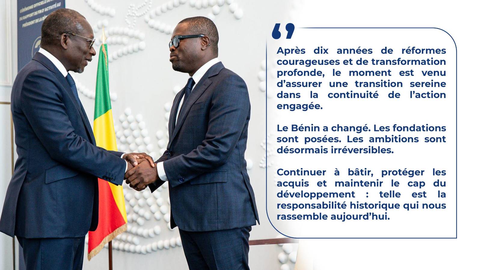 Bénin : l&rsquo;héritage de talon et les défis à venir pour wadagni