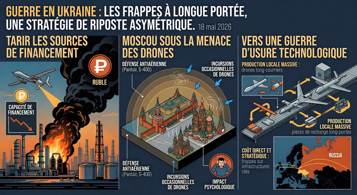 L&rsquo;Ukraine étend sa riposte : Frappes asymétriques sur les infrastructures russes