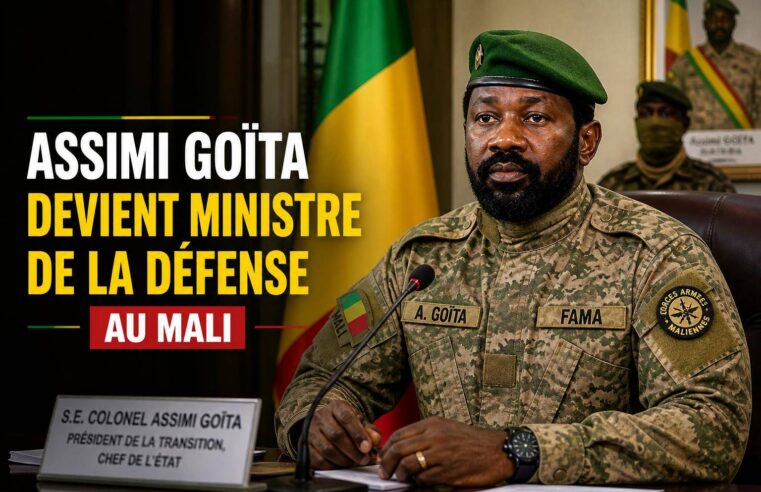 Mali : assimi goïta cumule pouvoir et défense après revers à Kidal