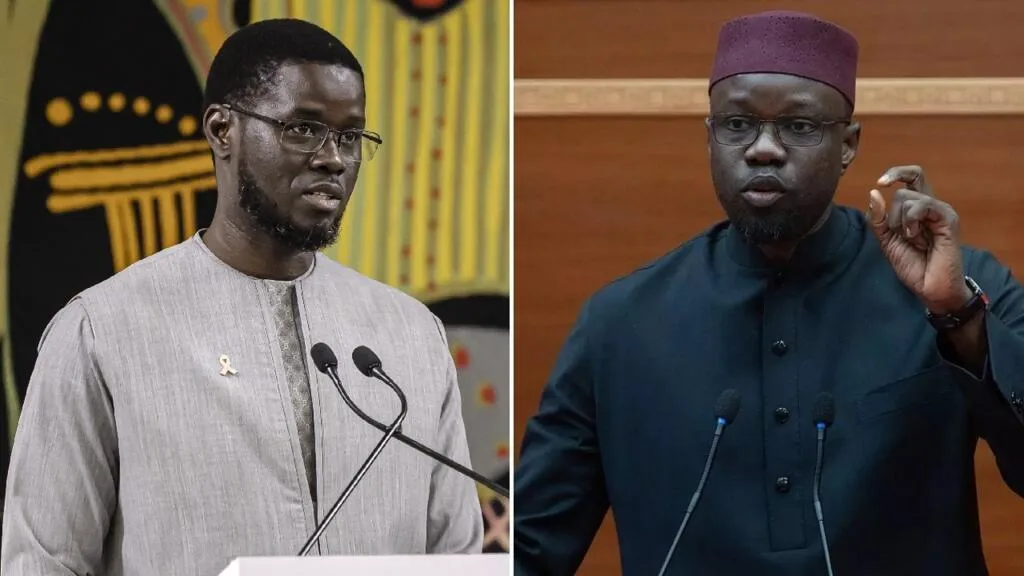 Ousmane Sonko et Bassirou Diomaye Faye lors d'un événement officiel
