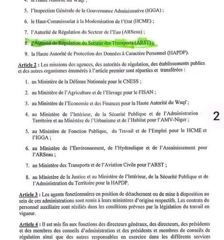 Niger : restructuration administrative pour une gestion publique plus rigoureuse