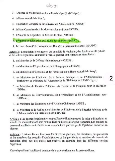 Niger : restructuration administrative pour une gestion publique plus rigoureuse