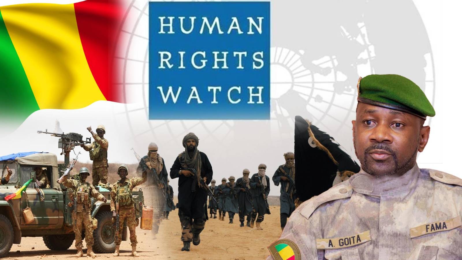 Mali : les FAMa et Africa Corps accusés de crimes de guerre aux côtés des jihadistes, selon HRW