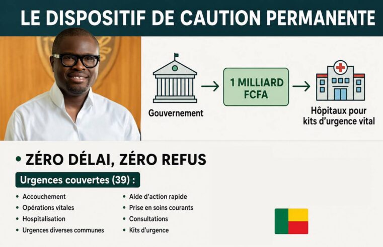 Bénin : un milliard de fcfa pour des urgences médicales gratuites et vitales