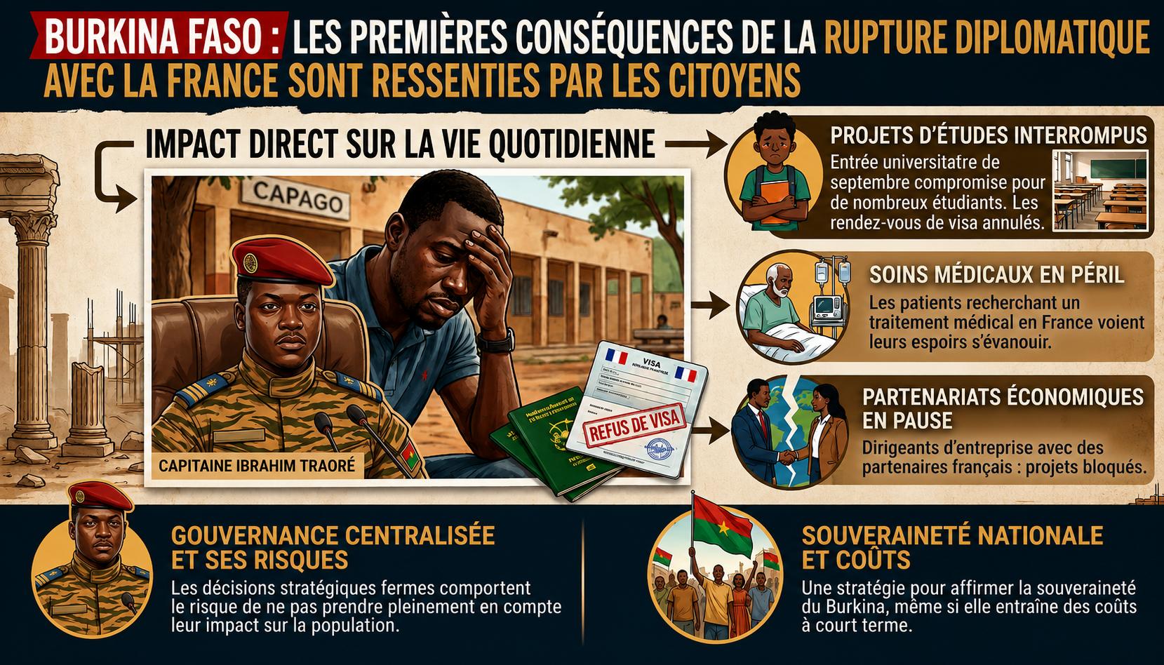 Burkina Faso : les répercussions de la rupture diplomatique avec la France sur les citoyens