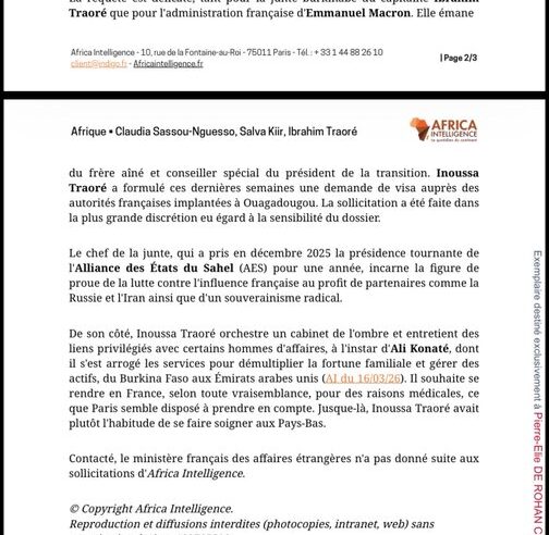Burkina Faso : entre posture souverainiste et démarches inattendues vers Paris