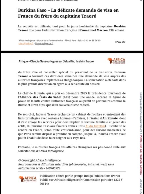 Burkina Faso : entre posture souverainiste et démarches inattendues vers Paris