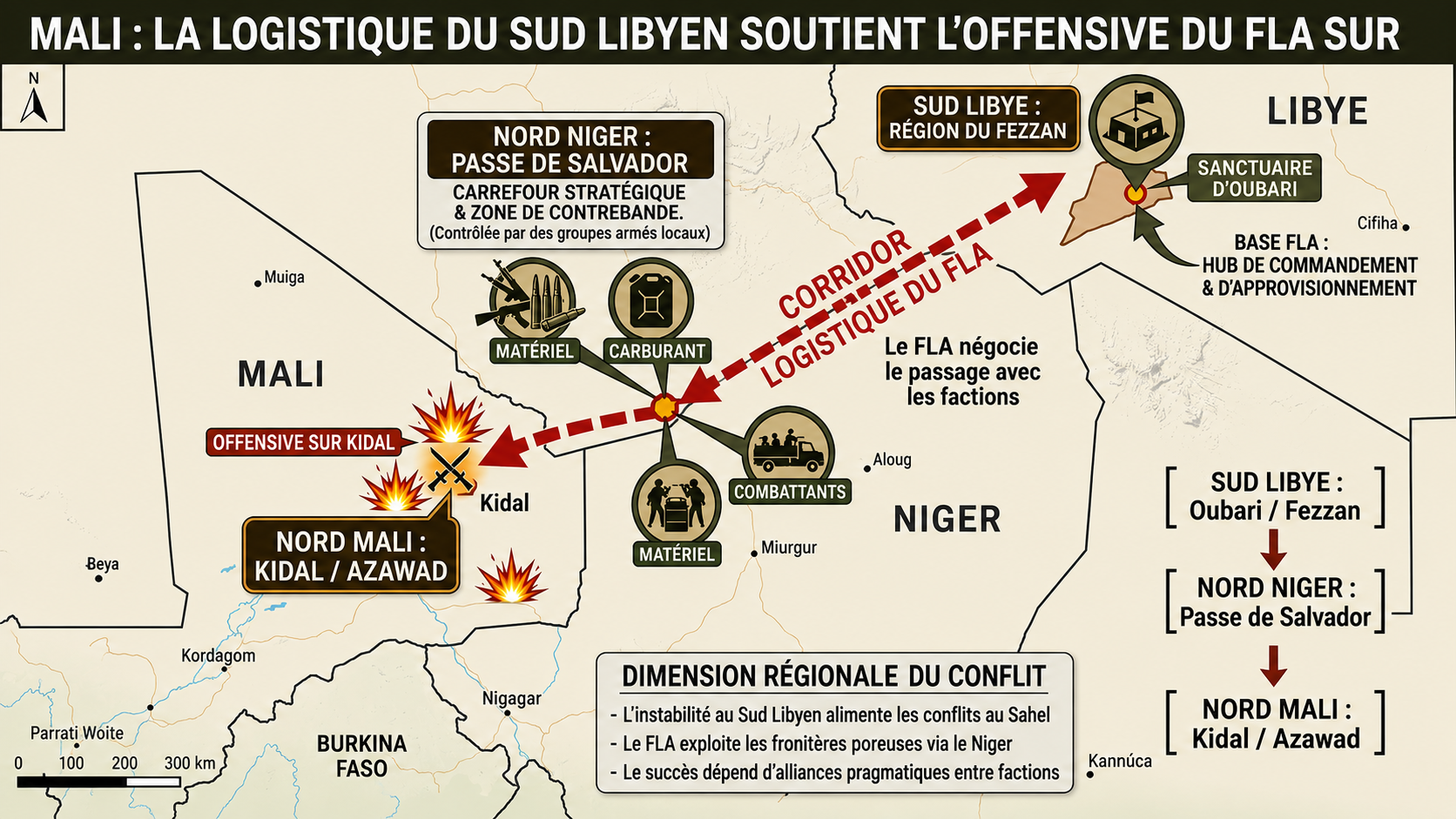 Mali : la Libye du sud, un soutien logistique clé pour les rebelles de l&rsquo;Azawad