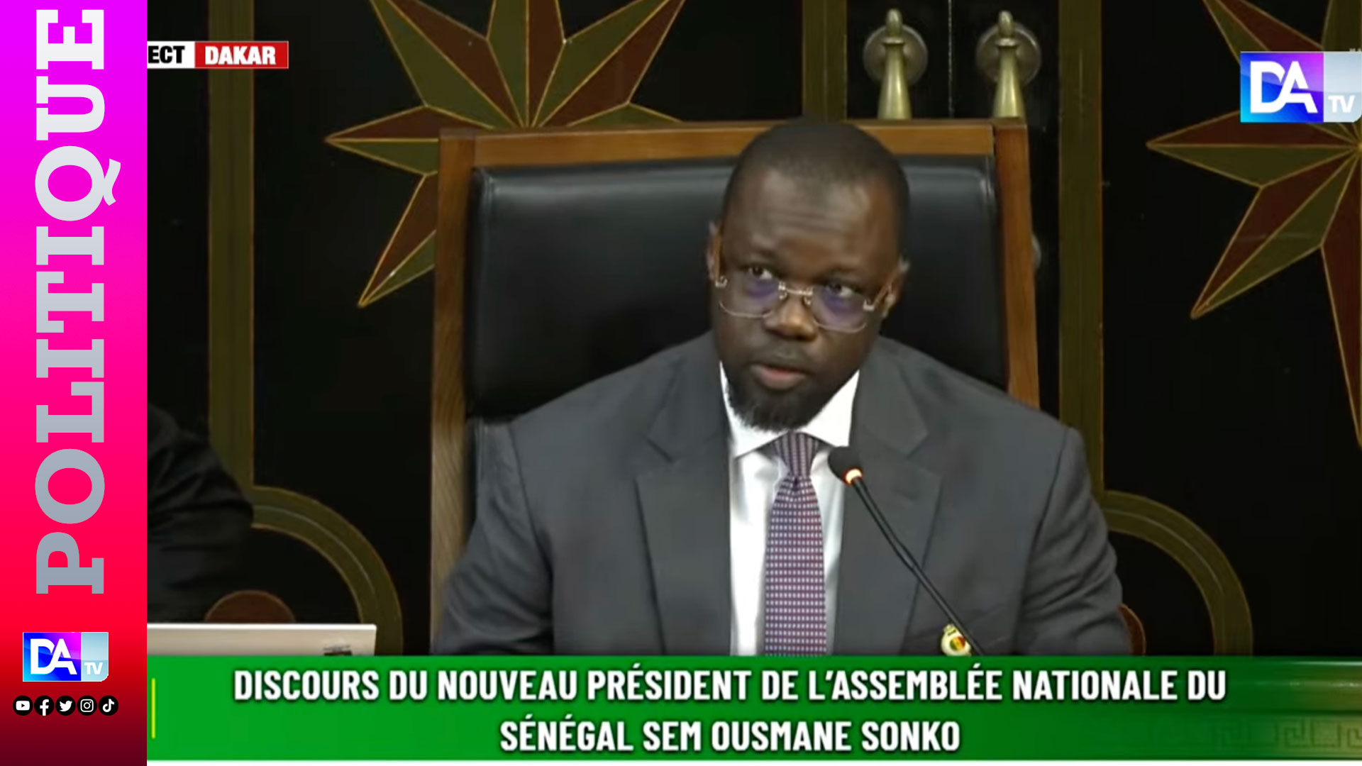 FDR demande le départ immédiat d&rsquo;Ousmane Sonko de l&rsquo;Assemblée nationale