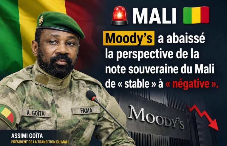 Mali : l&rsquo;agence moody’s alerte sur les risques économiques majeurs