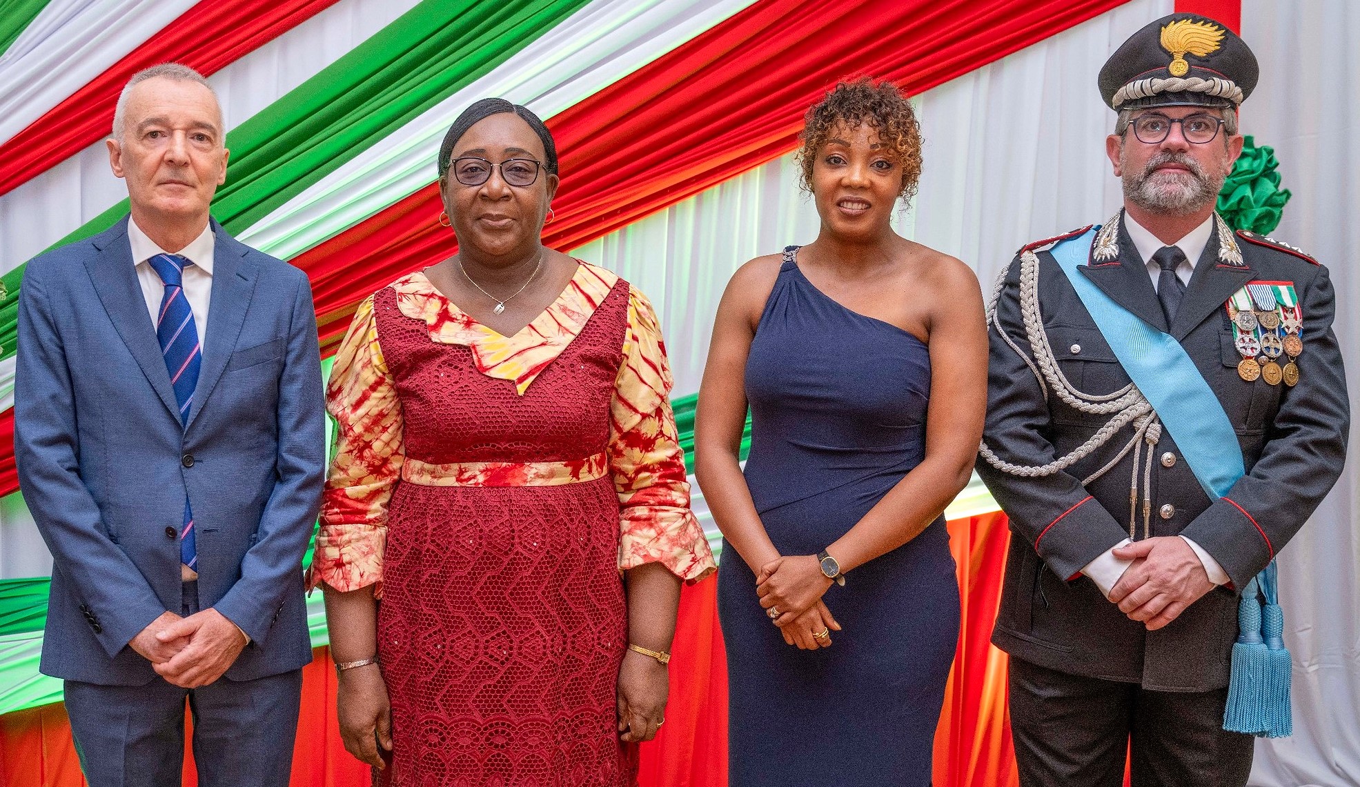 ambassadeur italien au Burkina Faso lors de la célébration des 80 ans