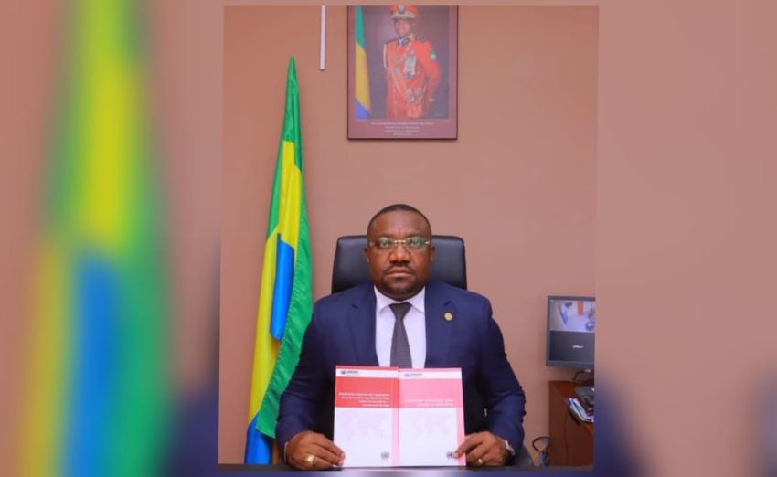 Séraphin Ondoumba, président de la Commission nationale de lutte contre la corruption et l’enrichissement illicite du Gabon