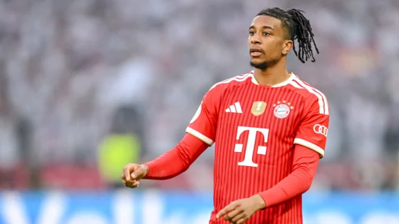Michael Olise, joueur du Bayern Munich, en action