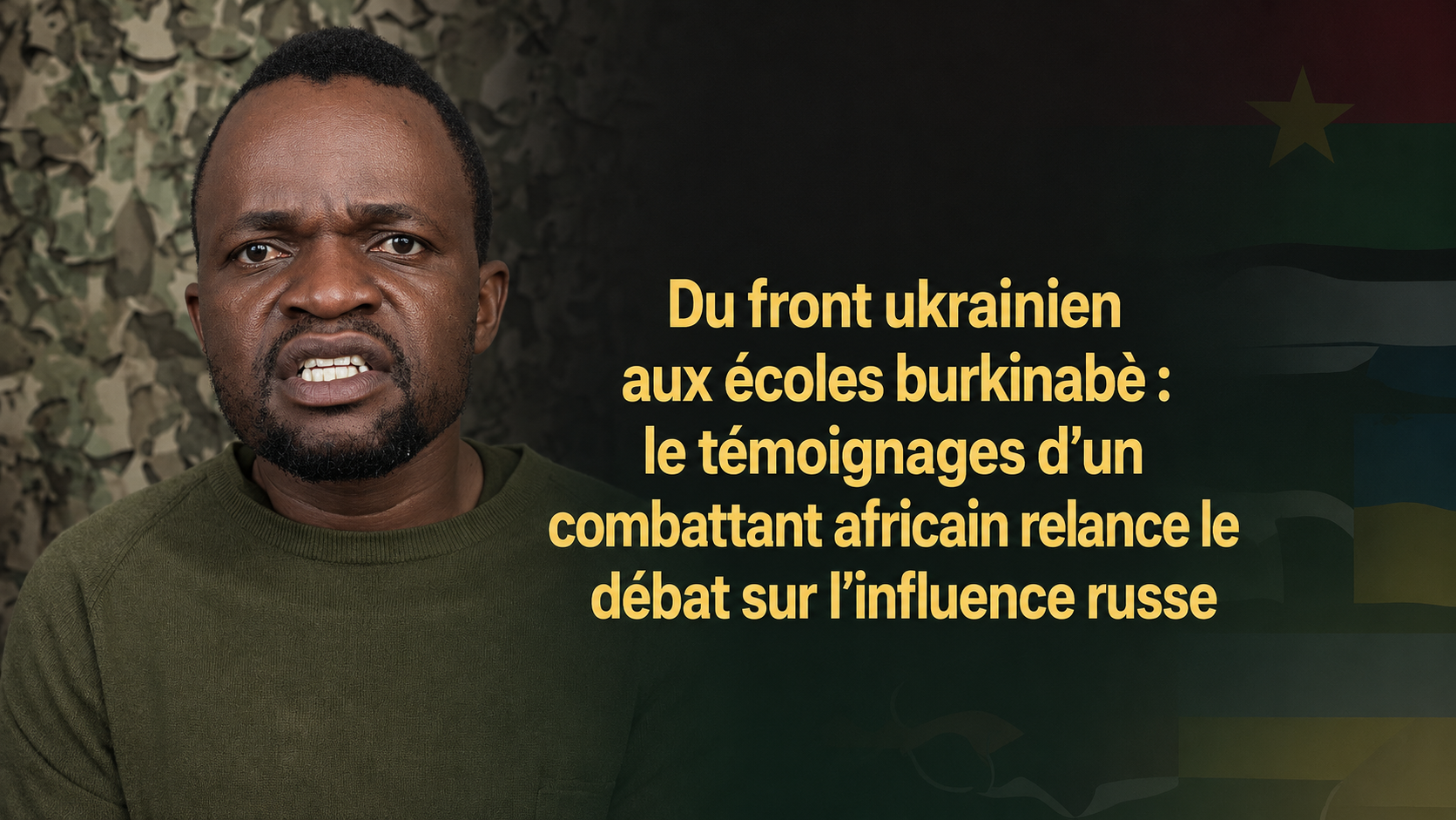 Recrutement étranger en Ukraine : l’écho d’un soldat africain bouscule le Burkina Faso