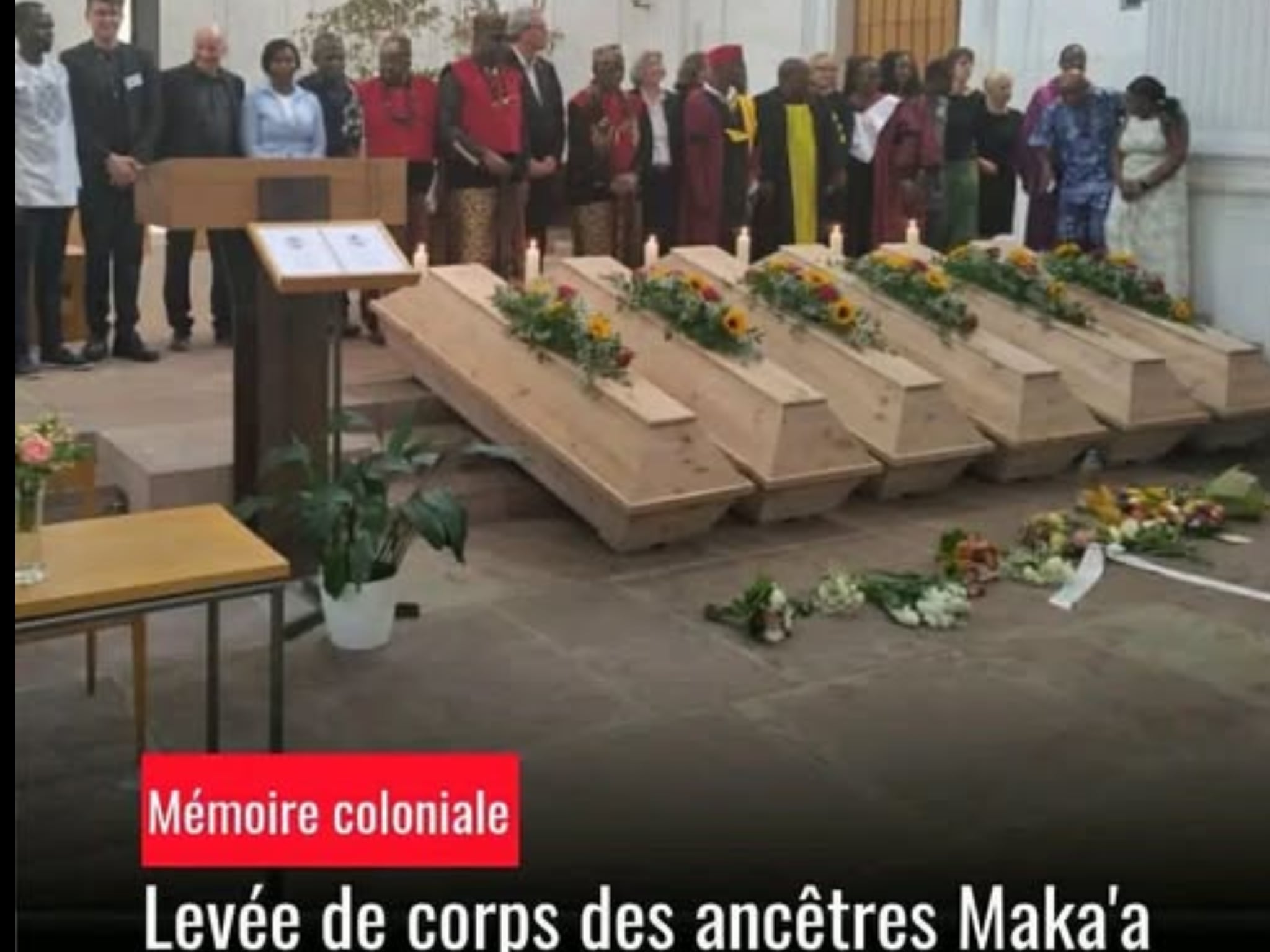 Restitution mémorielle : l&rsquo;Allemagne rend les restes des ancêtres Maka&rsquo;a au Cameroun