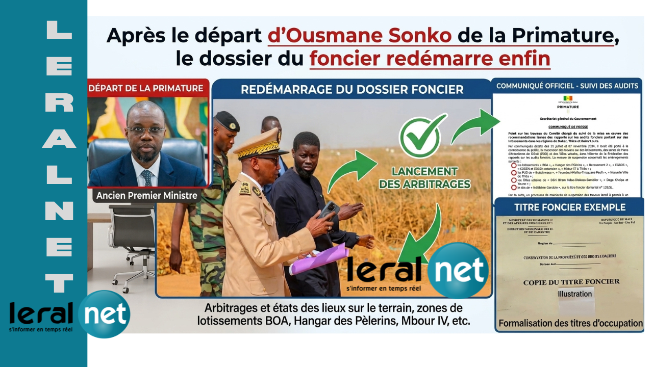 Retour progressif à la normale pour le dossier du foncier au Sénégal