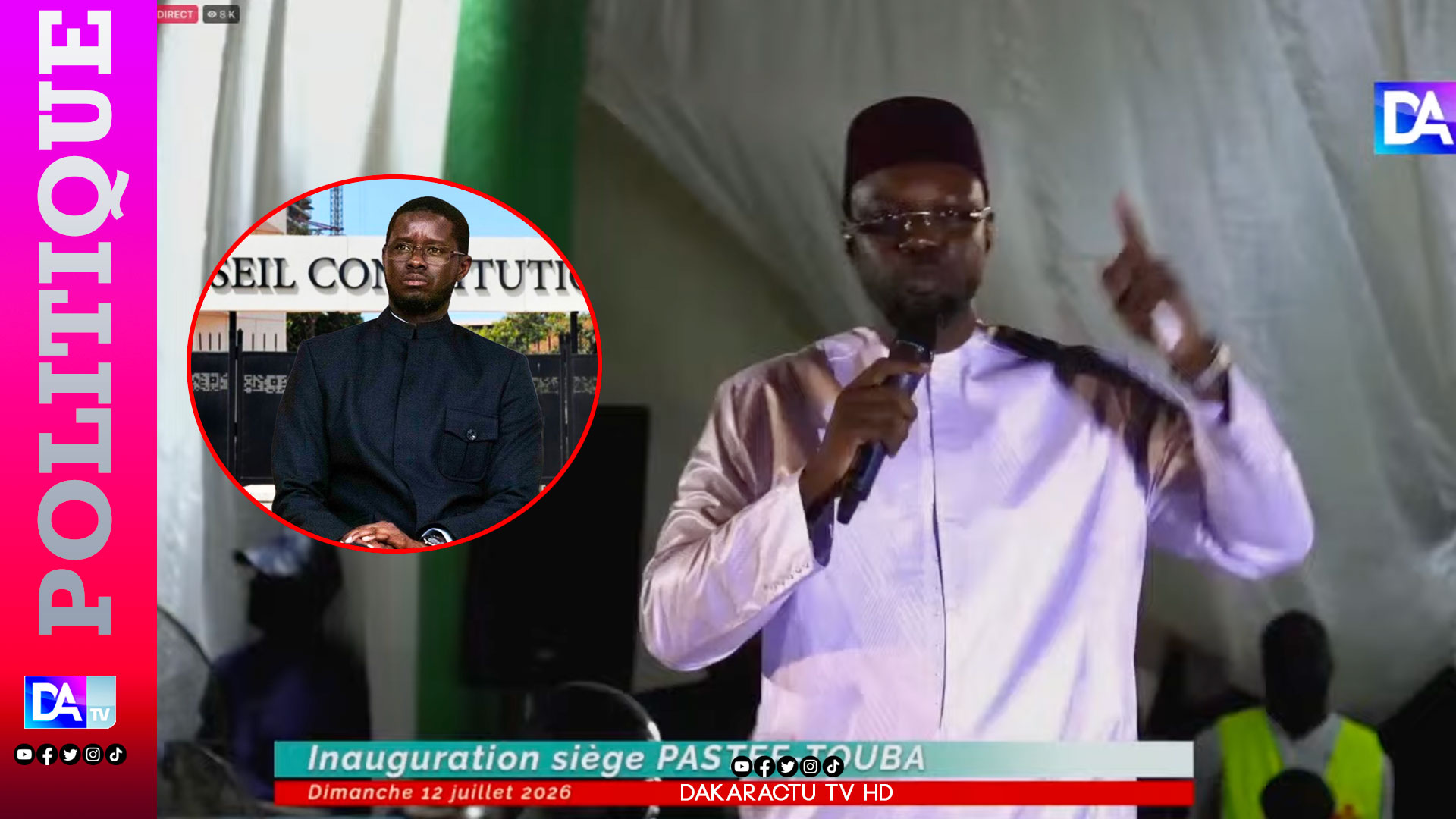 Ousmane Sonko durcit le ton contre Bassirou Diomaye Faye sur la révision constitutionnelle