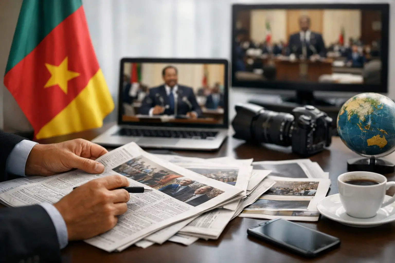 Décrypter l&rsquo;actualité politique camerounaise par la revue des médias