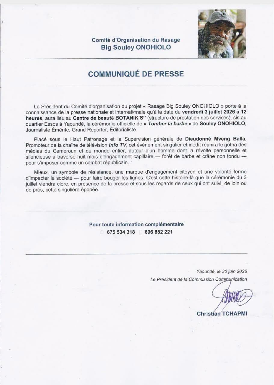 Souley Onohiolo lors de son opération 'Tomber la barbe'