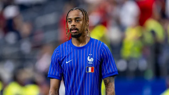 Bradley Barcola lors d'un match avec le PSG