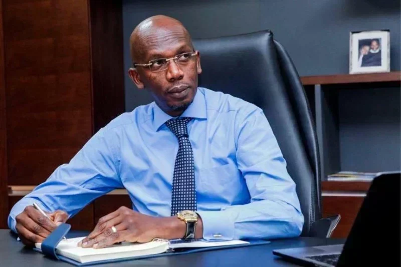 Lansana Gagny Sakho lors d'une interview télévisée
