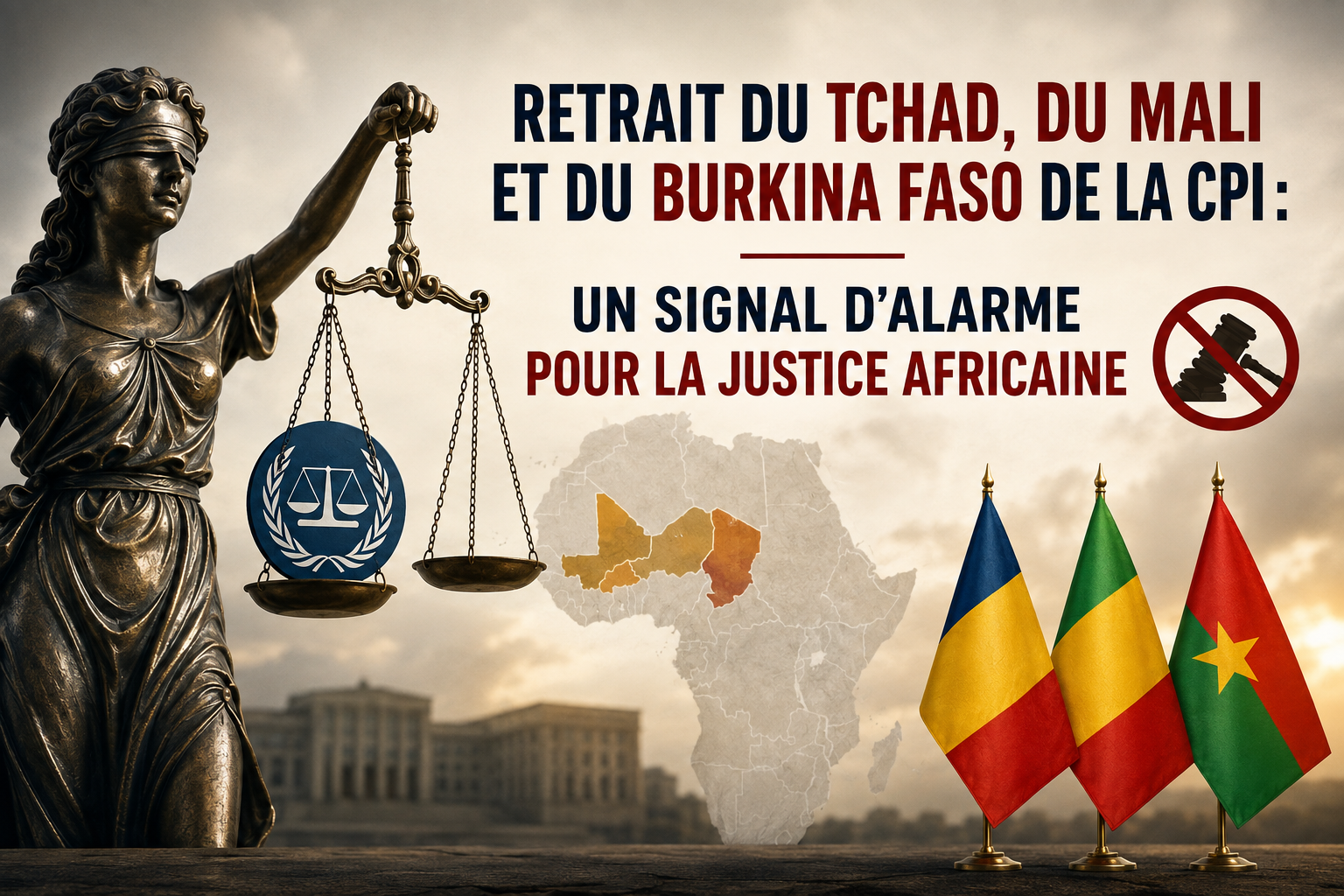 Retrait de la CPI par le Tchad, le Mali, le Burkina Faso et le Niger : un tournant pour la justice en Afrique