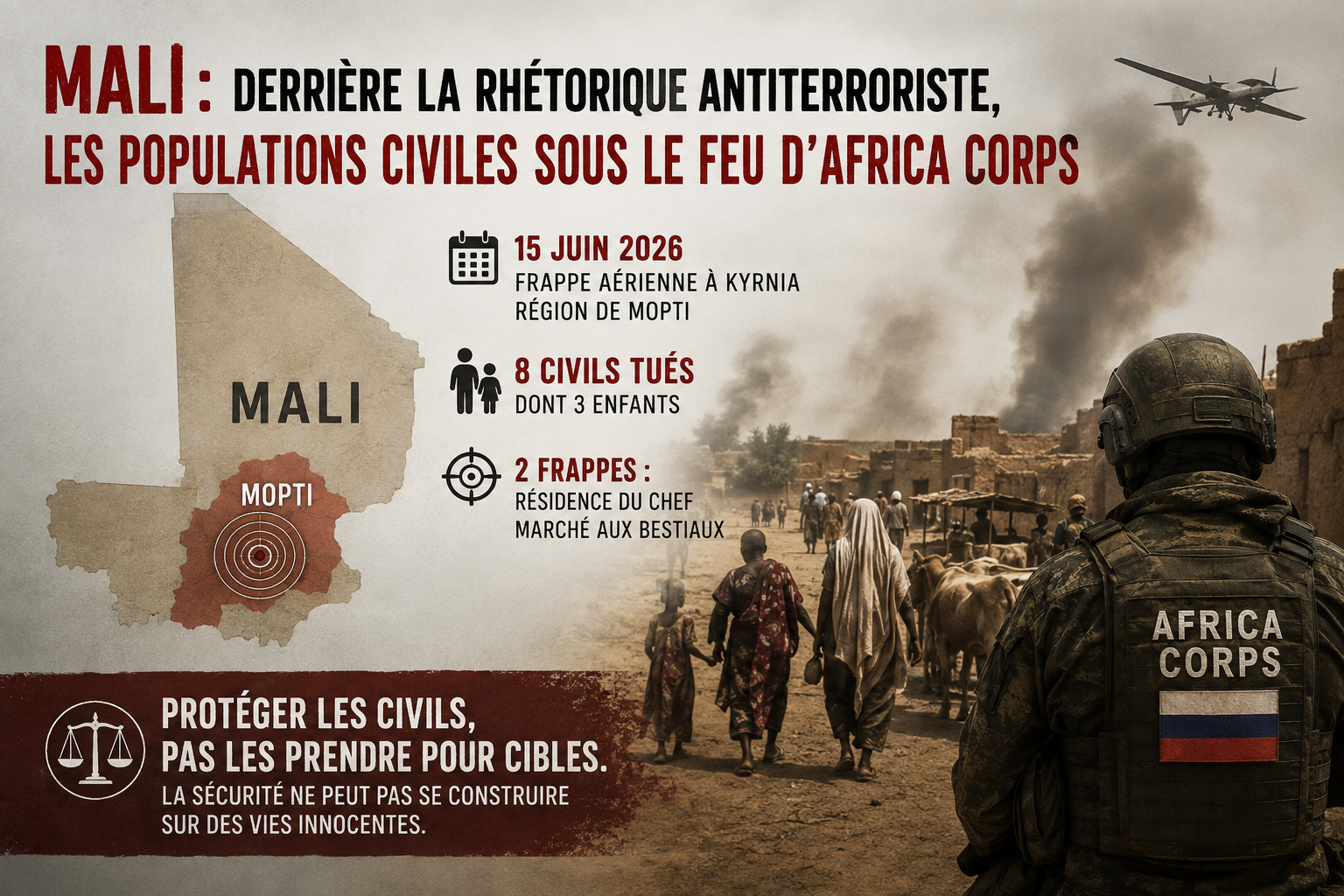 Mali : les opérations d&rsquo;africa corps sous le feu des critiques après des pertes civiles