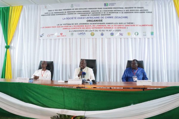 Soachim 2026 : l’université de Lomé célèbre la recherche chimique ouest-africaine