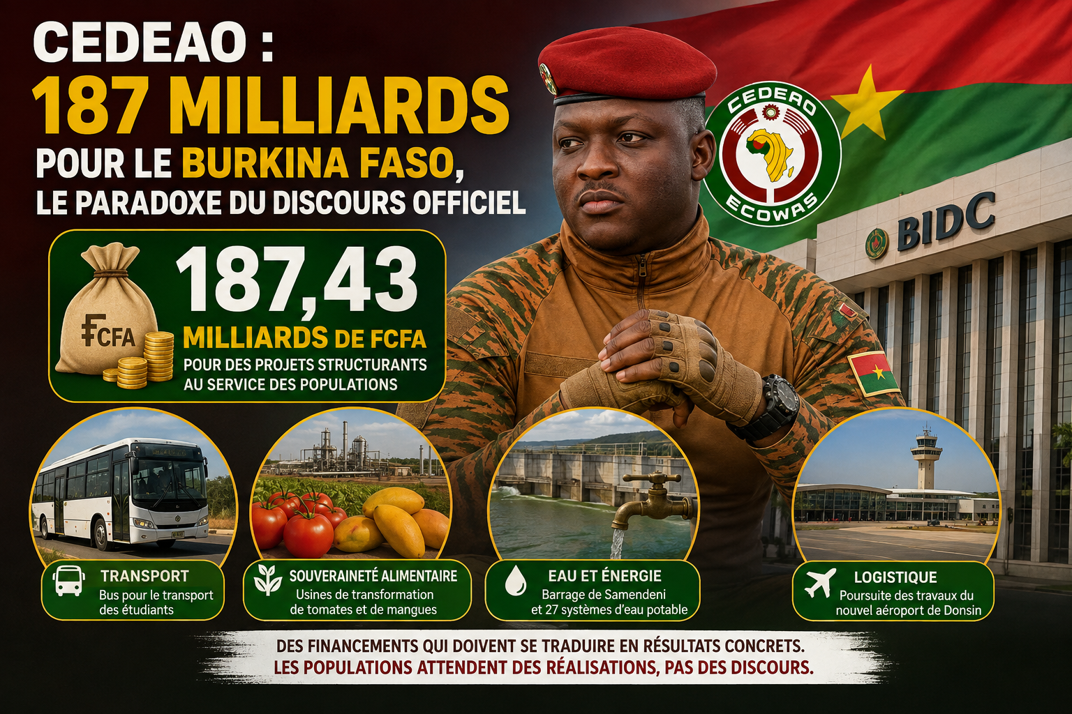 Le Burkina Faso et la CEDEAO : entre rhétorique et impératifs de développement