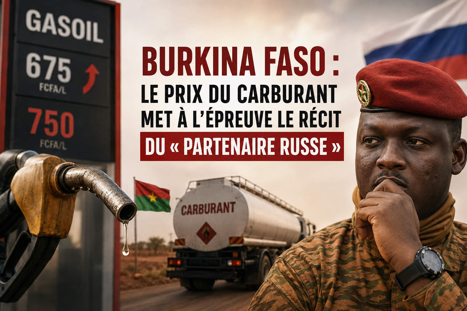Le coût du carburant au Burkina Faso : une épreuve pour le discours de souveraineté