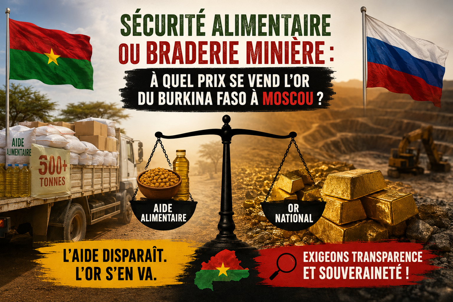 L&rsquo;aide humanitaire russe au Burkina Faso : un examen des implications stratégiques