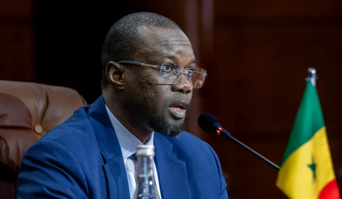 Ousmane Sonko lors d'une session parlementaire au Sénégal
