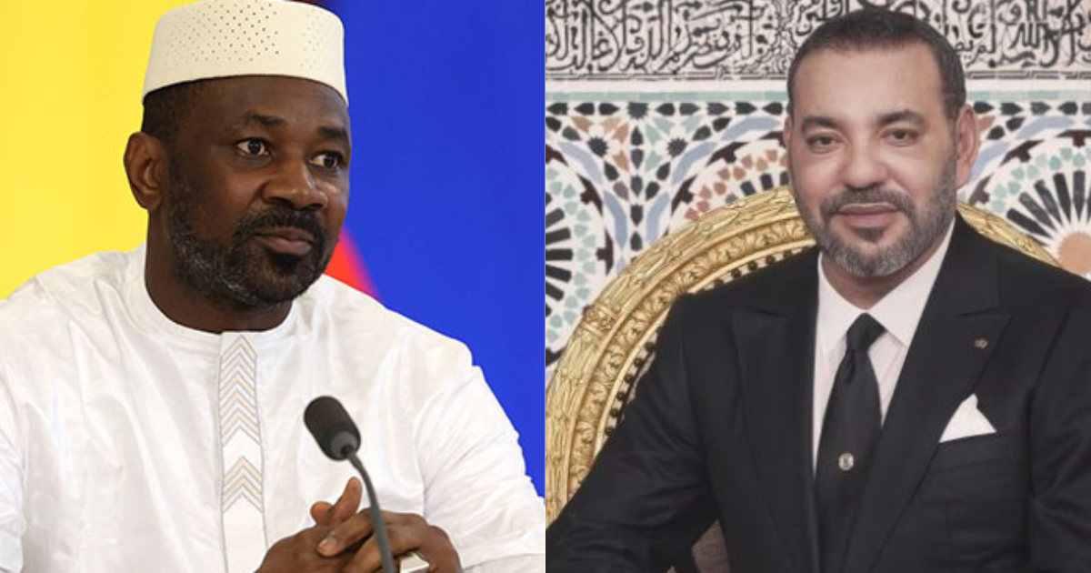 Le roi Mohammed VI et le président malien Assimi Goïta lors d’un sommet bilatéral