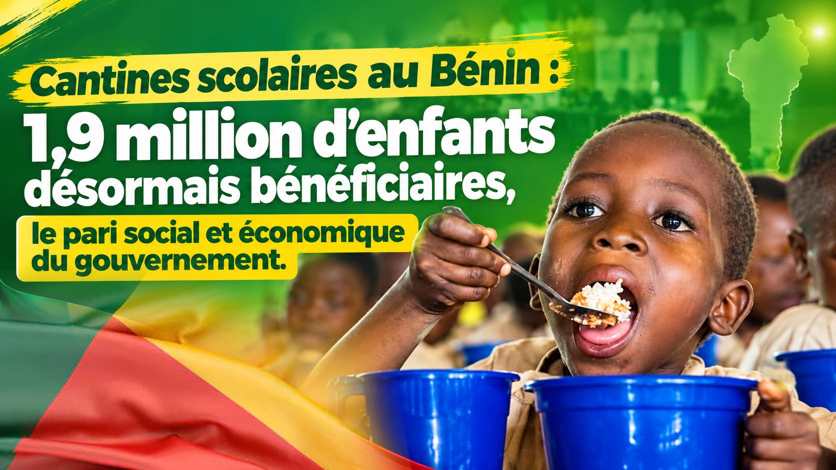 Au Bénin, 1,9 million d&rsquo;élèves mangent désormais à la cantine scolaire