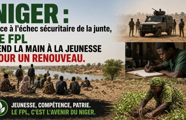 Niger : l&rsquo;appel du fpl à la jeunesse face à la crise sécuritaire, quel impact sur les vies des nigeriens ?