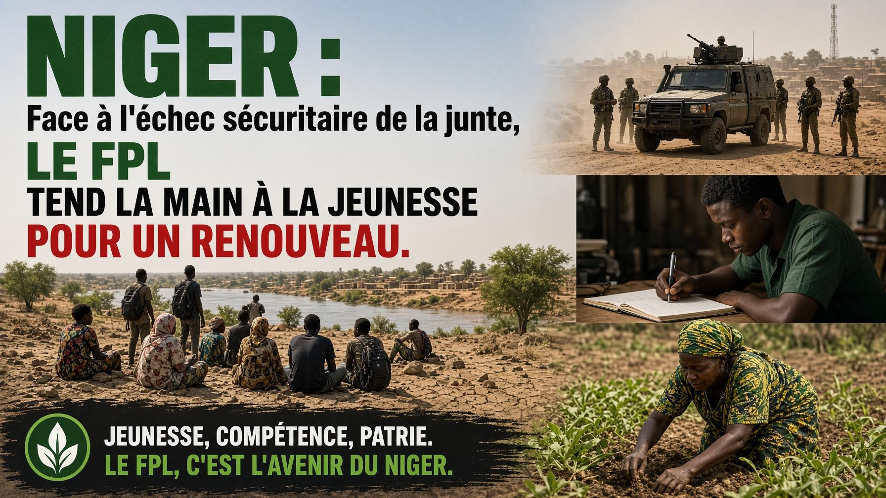 Niger : l&rsquo;appel du fpl à la jeunesse face à la crise sécuritaire, quel impact sur les vies des nigeriens ?