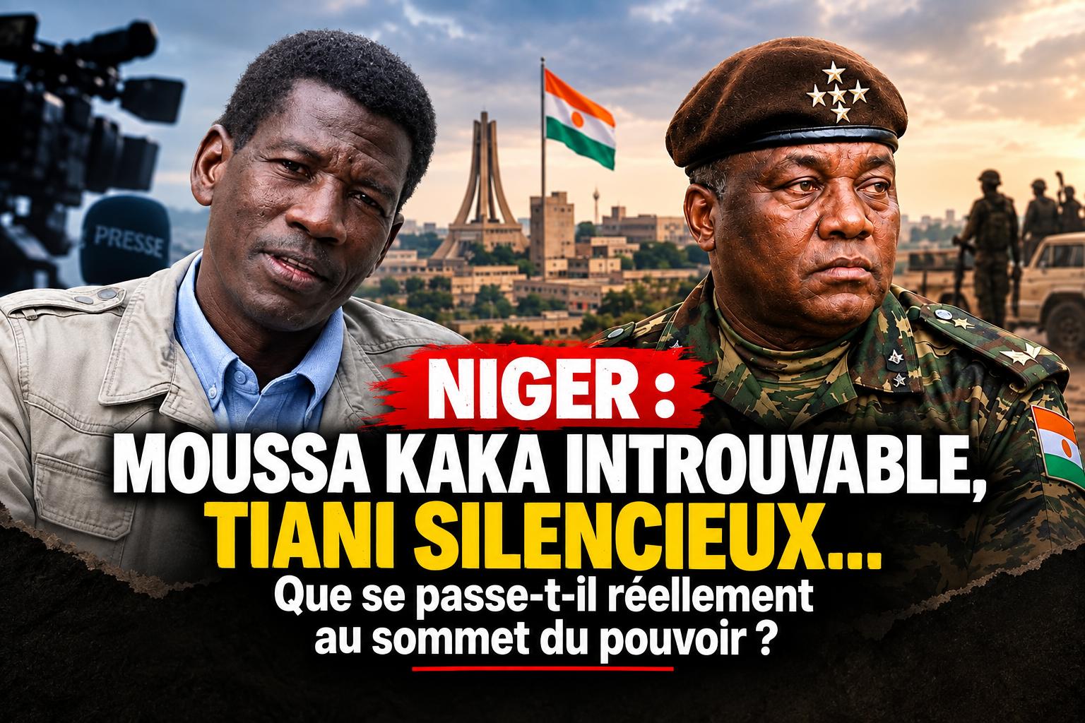 Niger : les zones d&rsquo;ombre autour de la disparition de Moussa Kaka et de l&rsquo;absence de Tiani