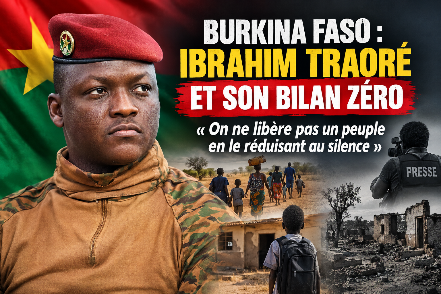 Burkina Faso : le tournant manqué face à l&rsquo;urgence humanitaire après quatre ans de pouvoir