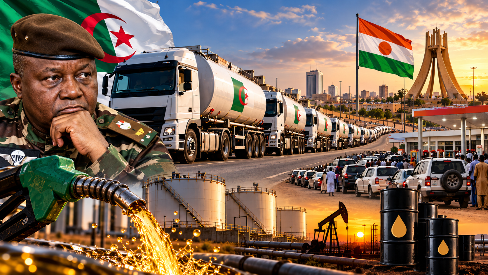 Niamey face à la dépendance énergétique : l&rsquo;arrivée controversée de 3,75 millions de litres de carburant algérien sous la loupe