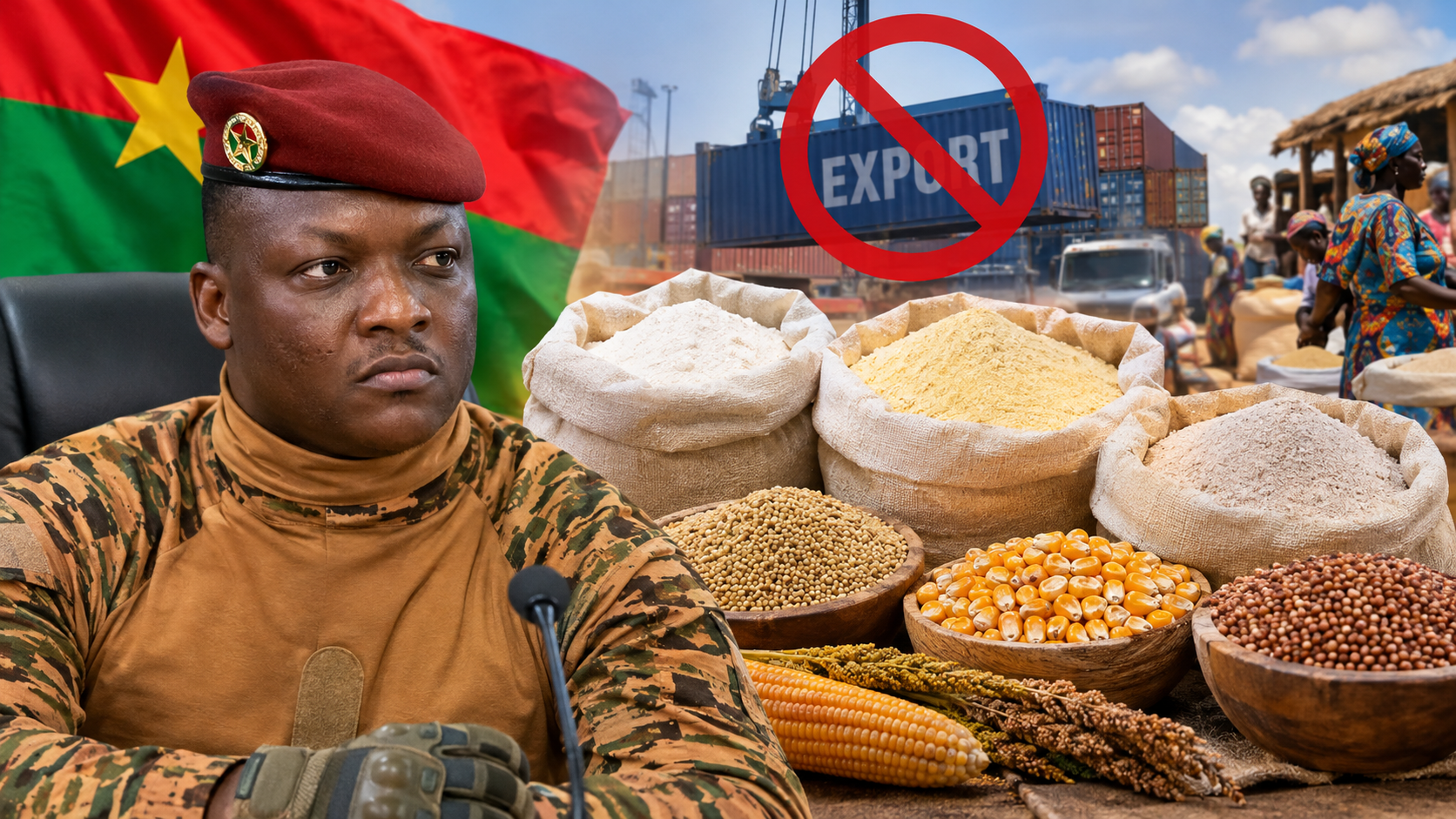Burkina Faso : le tournant décisif de l&rsquo;interdiction d&rsquo;exporter les farines locales